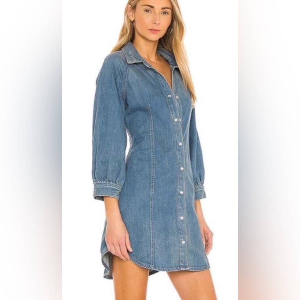 NEW Veronica Beard 3/4 Sleeve Denim Dress size large
